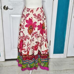 Soft Surroundings Floral Bohemian Maxi Skirt - NWOT
